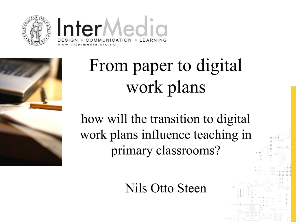 from paper to digital work plans