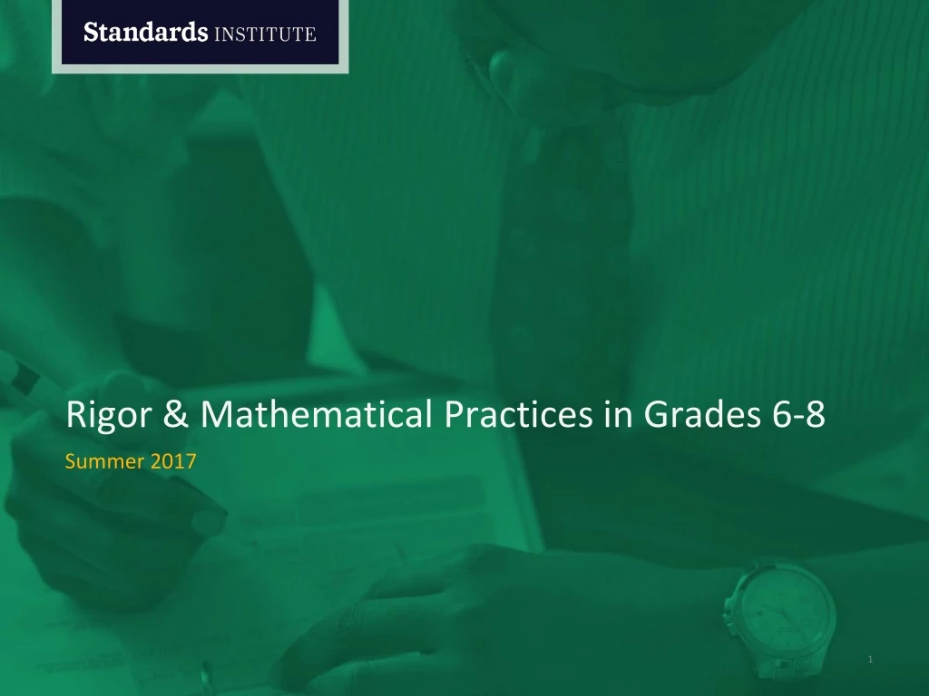 rigor mathematical practices in grades 6 8