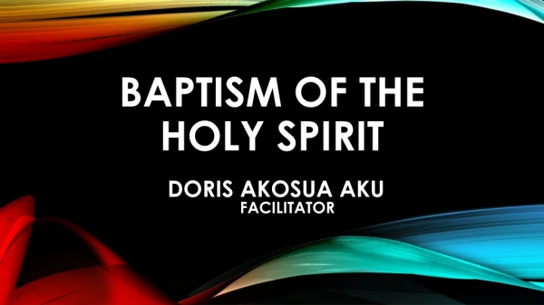 Baptism of the Holy Spirit