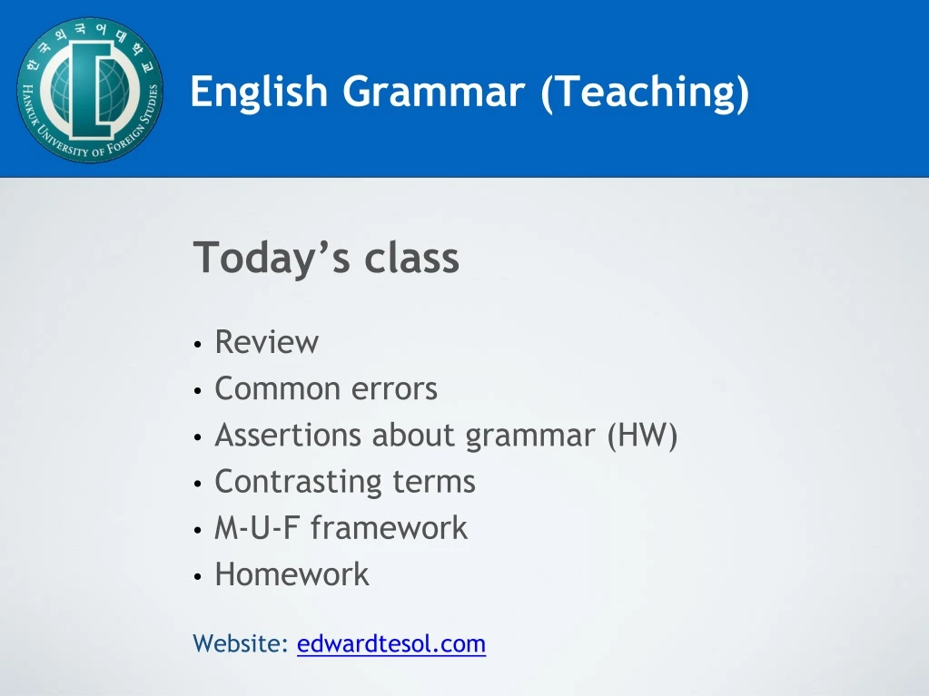 english grammar teaching