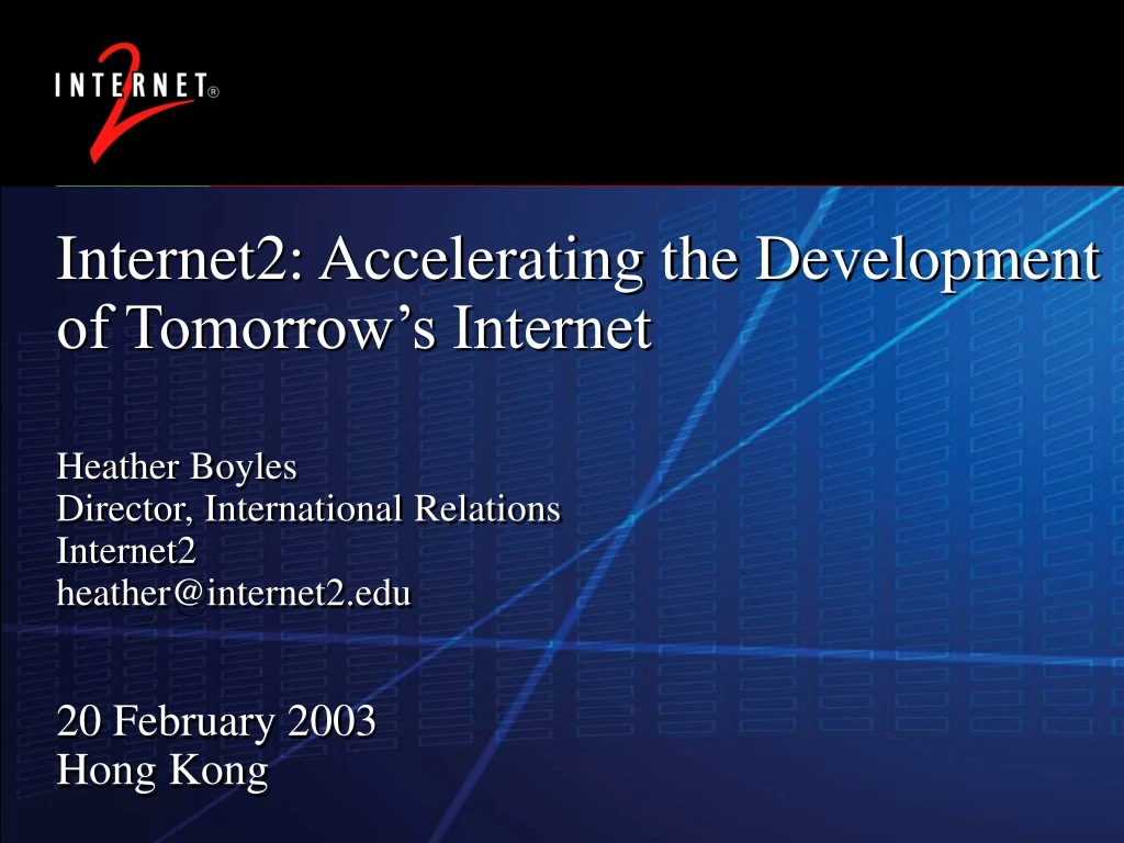 internet2 accelerating the development