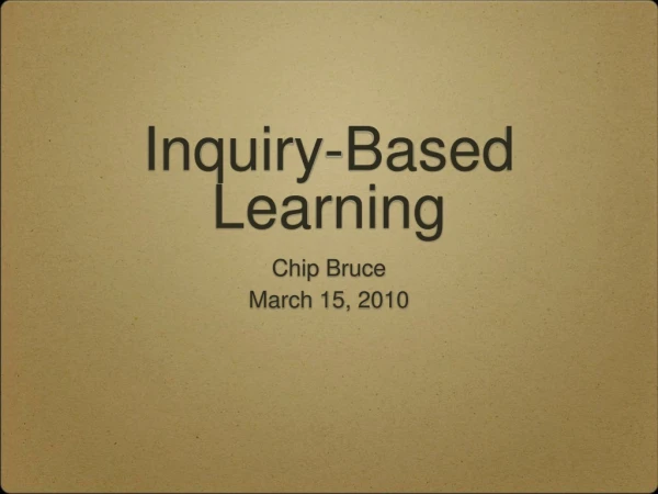 Inquiry-Based Learning