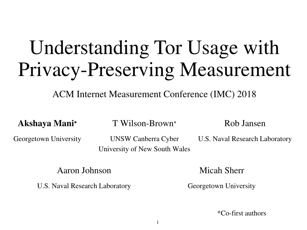 understanding tor usage with privacy preserving