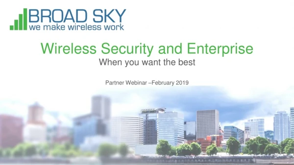 Wireless Security and Enterprise