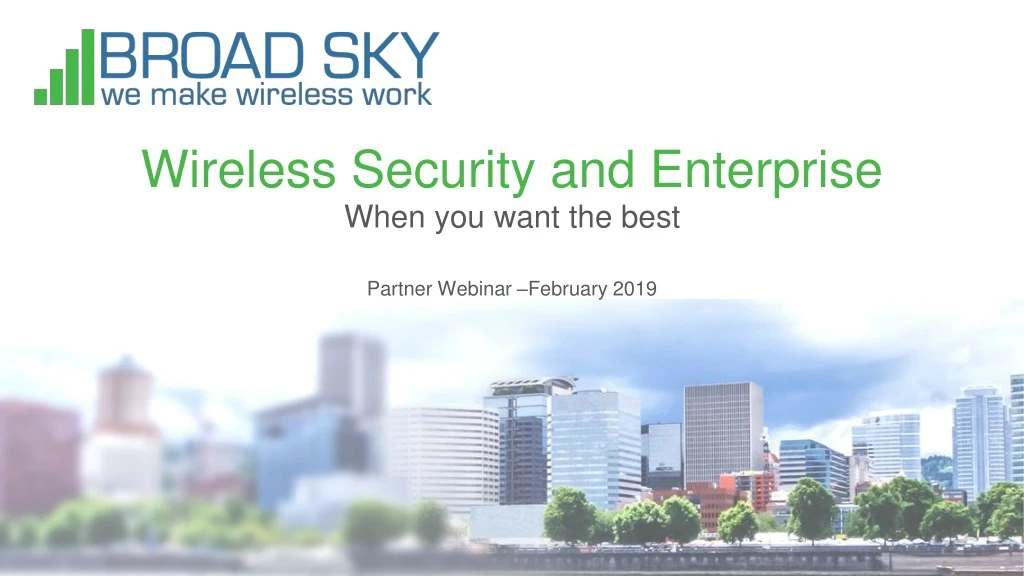 wireless security and enterprise