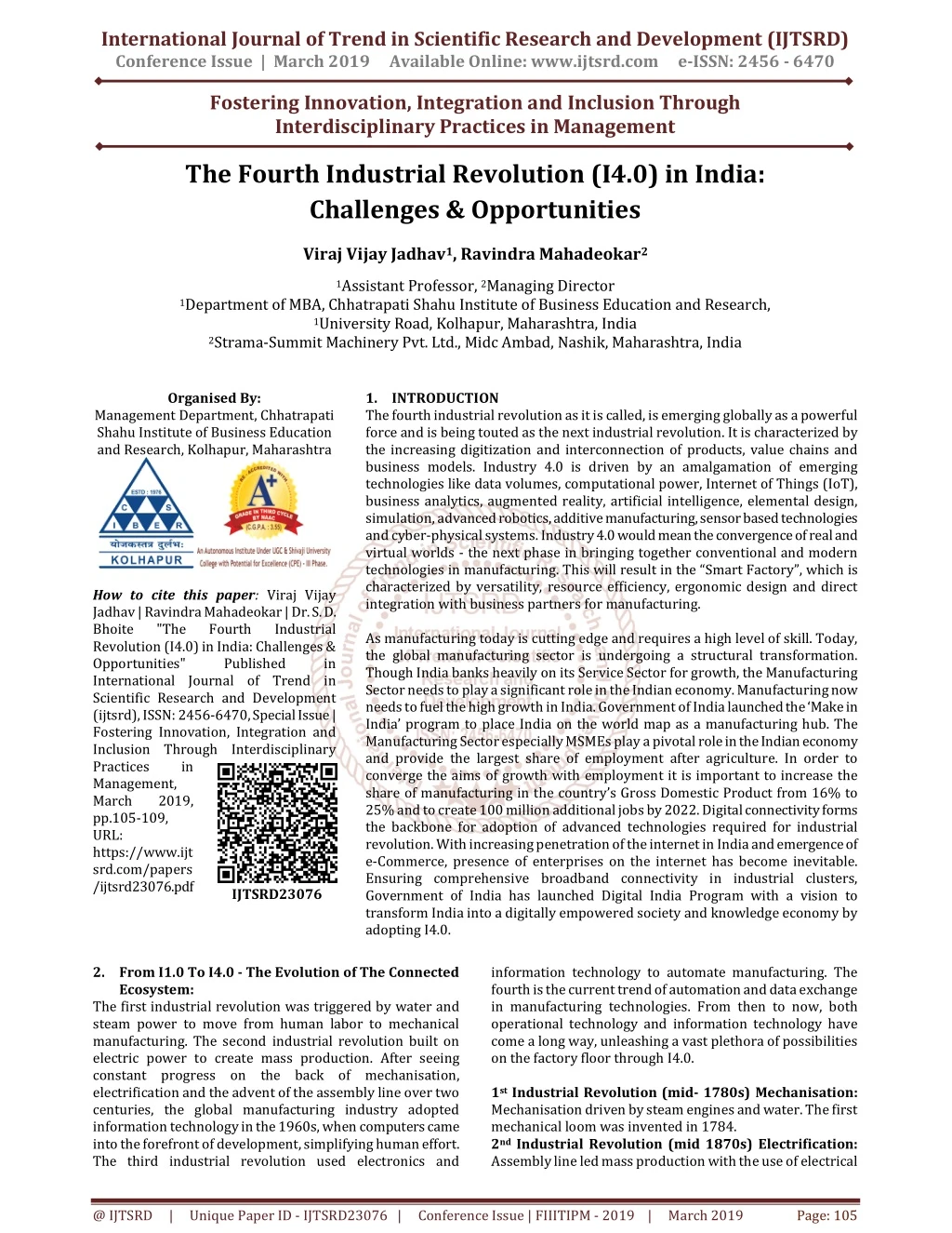 international journal of trend in scientific