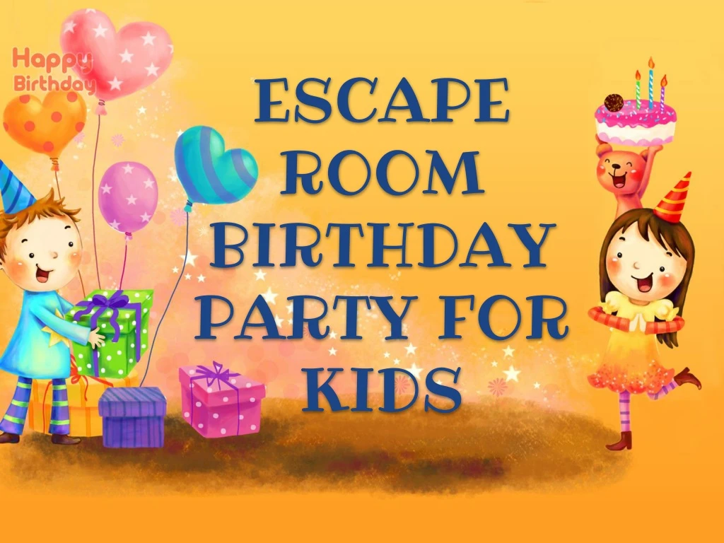 escape room birthday party for kids
