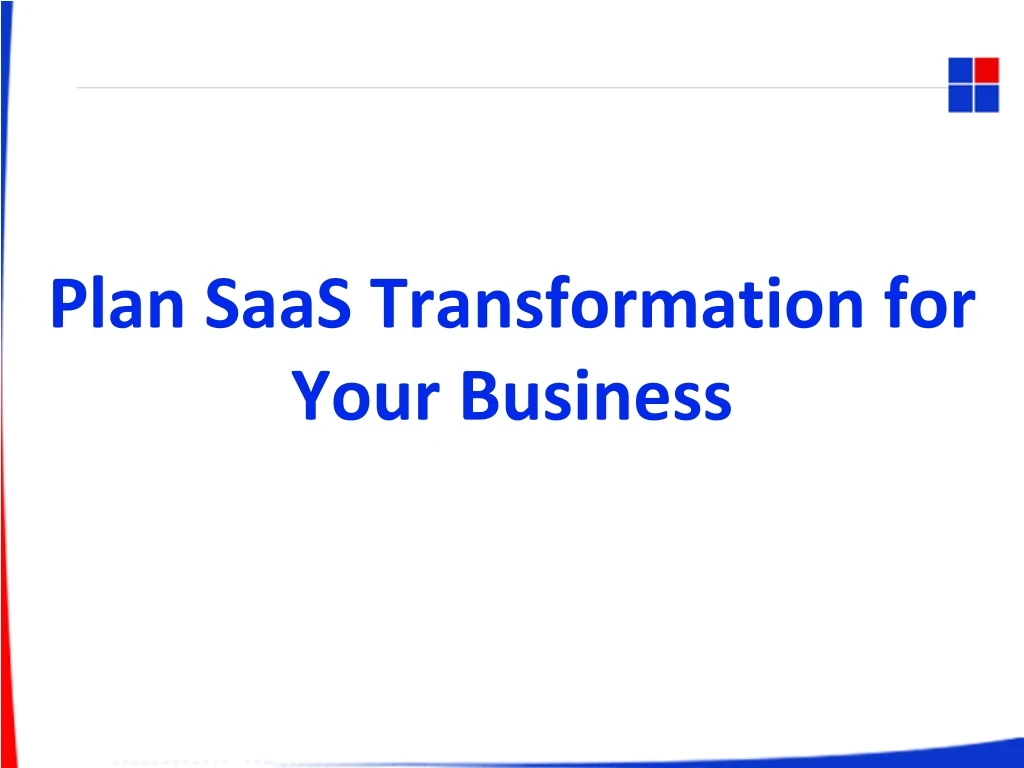 plan saas transformation for your business