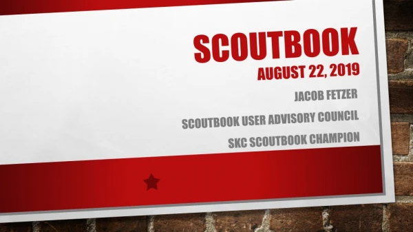 Scoutbook August 22, 2019