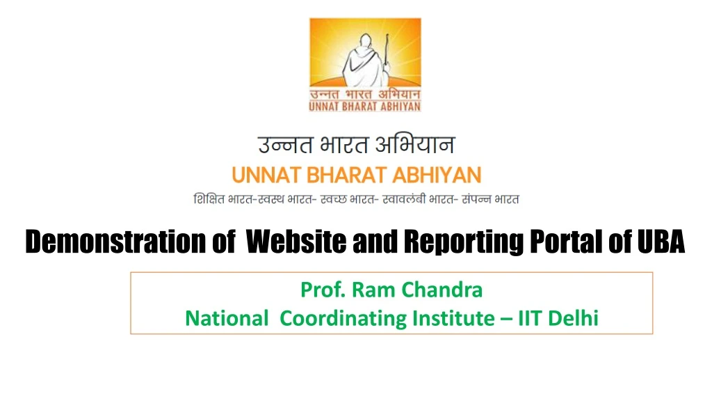 demonstration of website and reporting portal