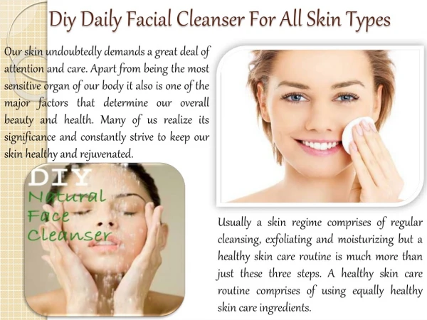 Diy Daily Facial Cleanser For All Skin Types