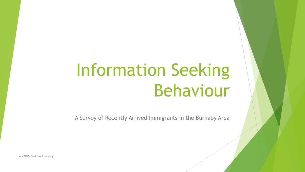 information seeking behaviour