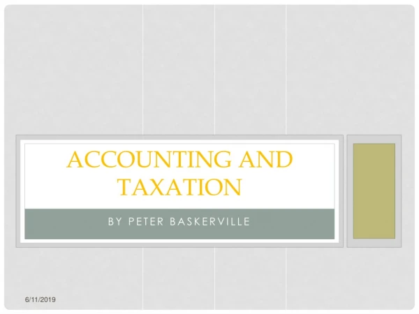 Accounting and Taxation