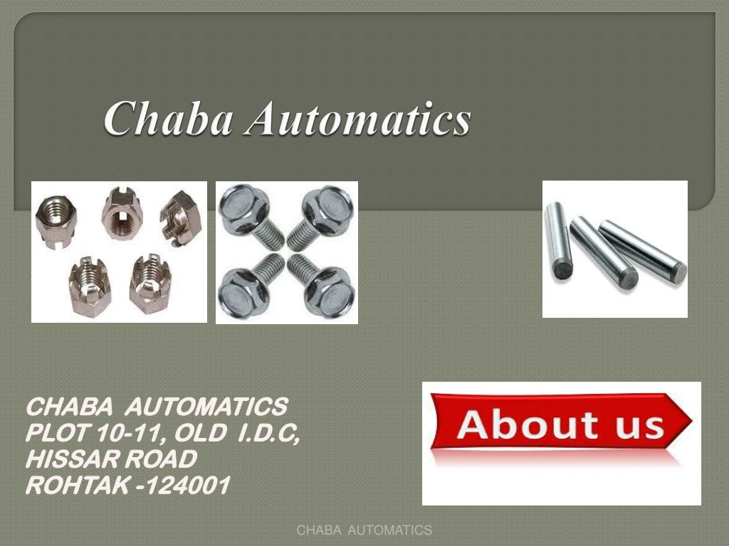 chaba automatics