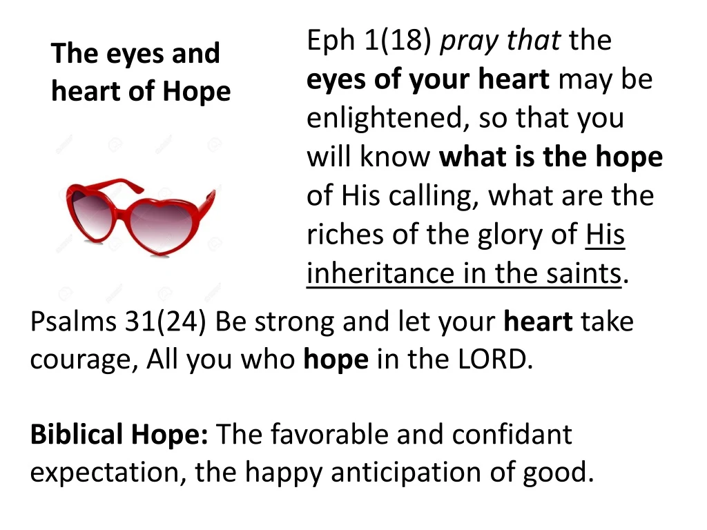 eph 1 18 pray that the eyes of your heart