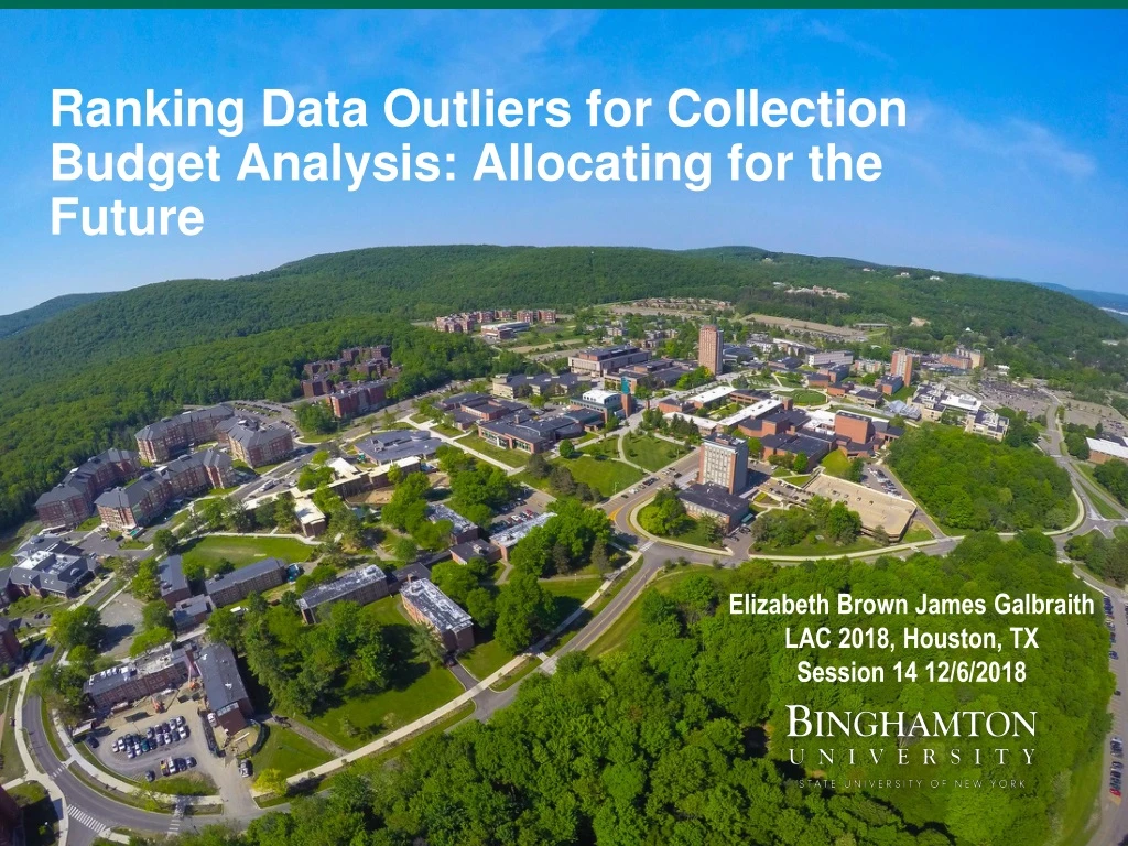 ranking data outliers for collection budget analysis allocating for the future