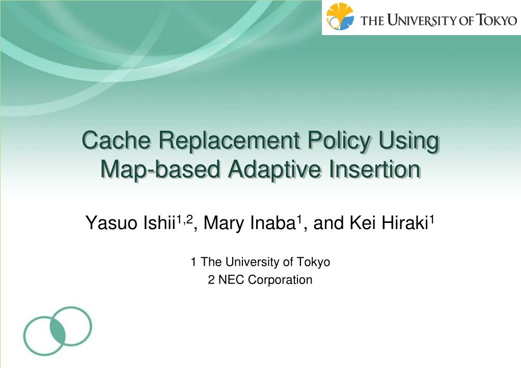 cache replacement policy using map based adaptive insertion