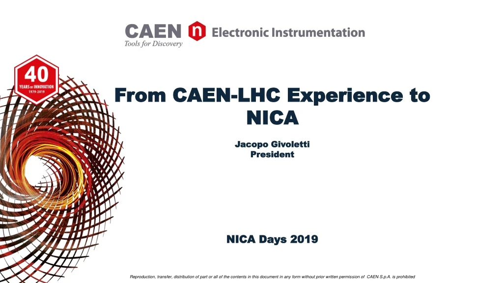 from caen lhc experience to nica jacopo givoletti