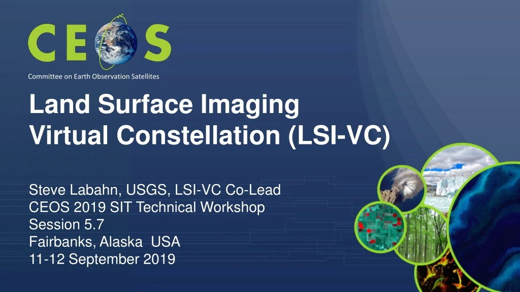 land surface imaging virtual constellation lsi vc