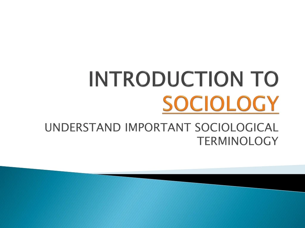 introduction to sociology