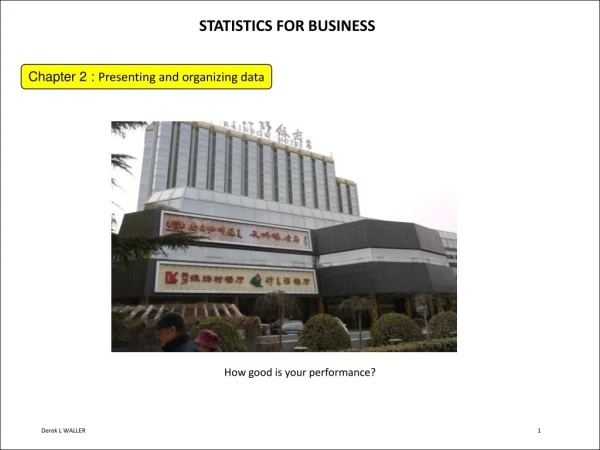 STATISTICS FOR BUSINESS