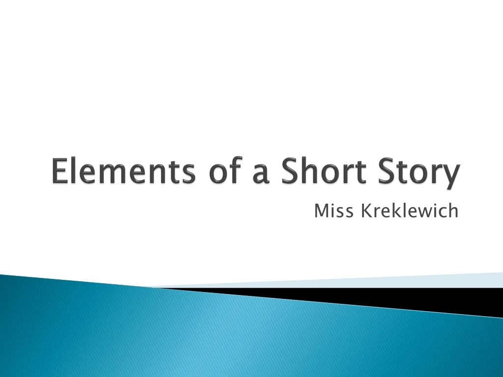 elements of a short story