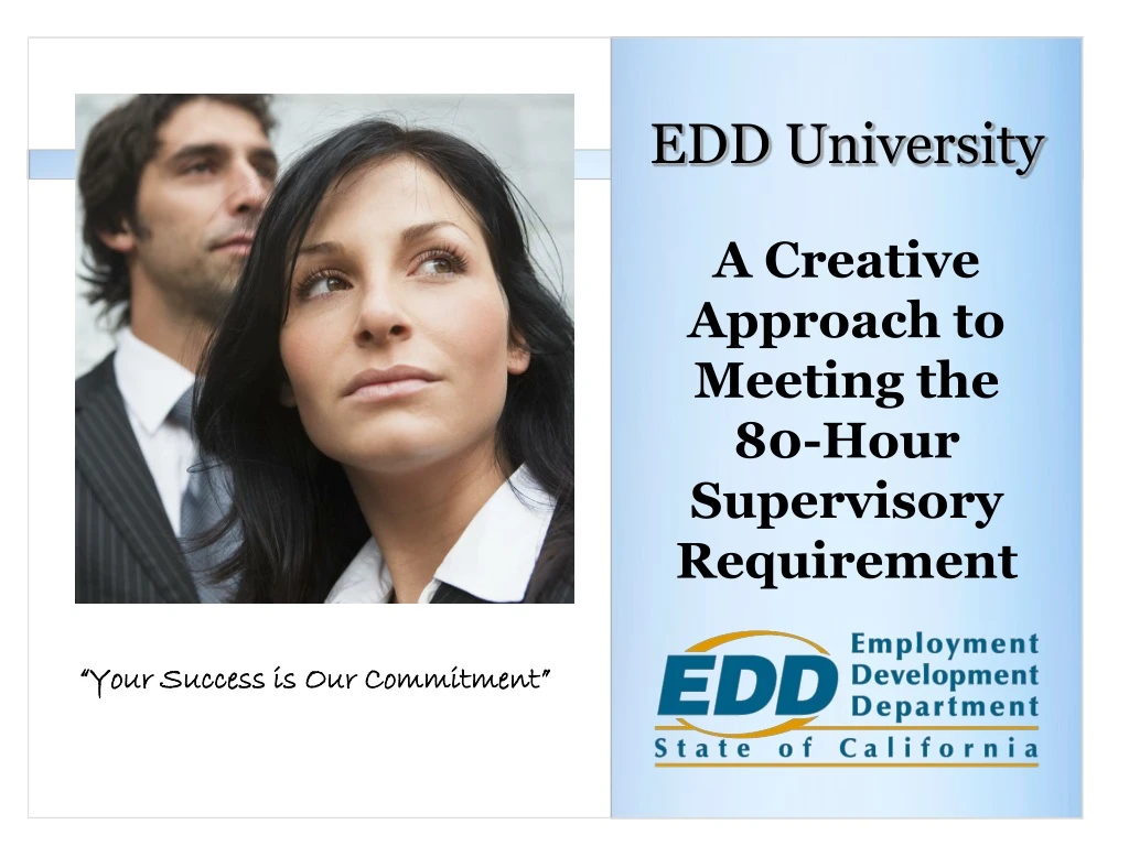 edd university a creative approach to meeting the 80 hour supervisory requirement