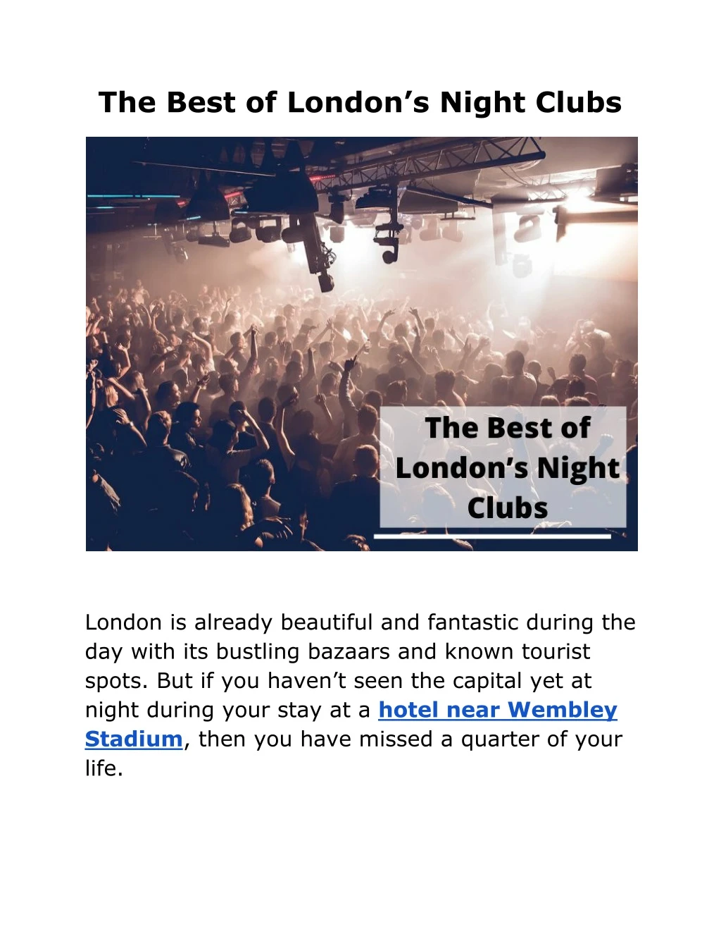 the best of london s night clubs