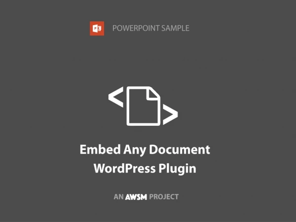 Embed Any Document WordPress Plugin