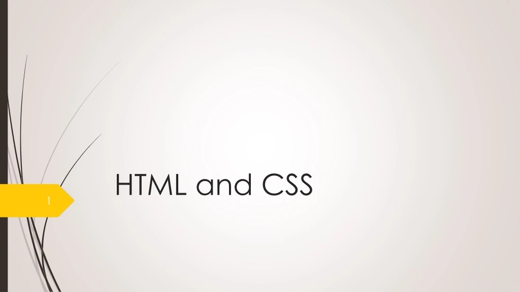 html and css