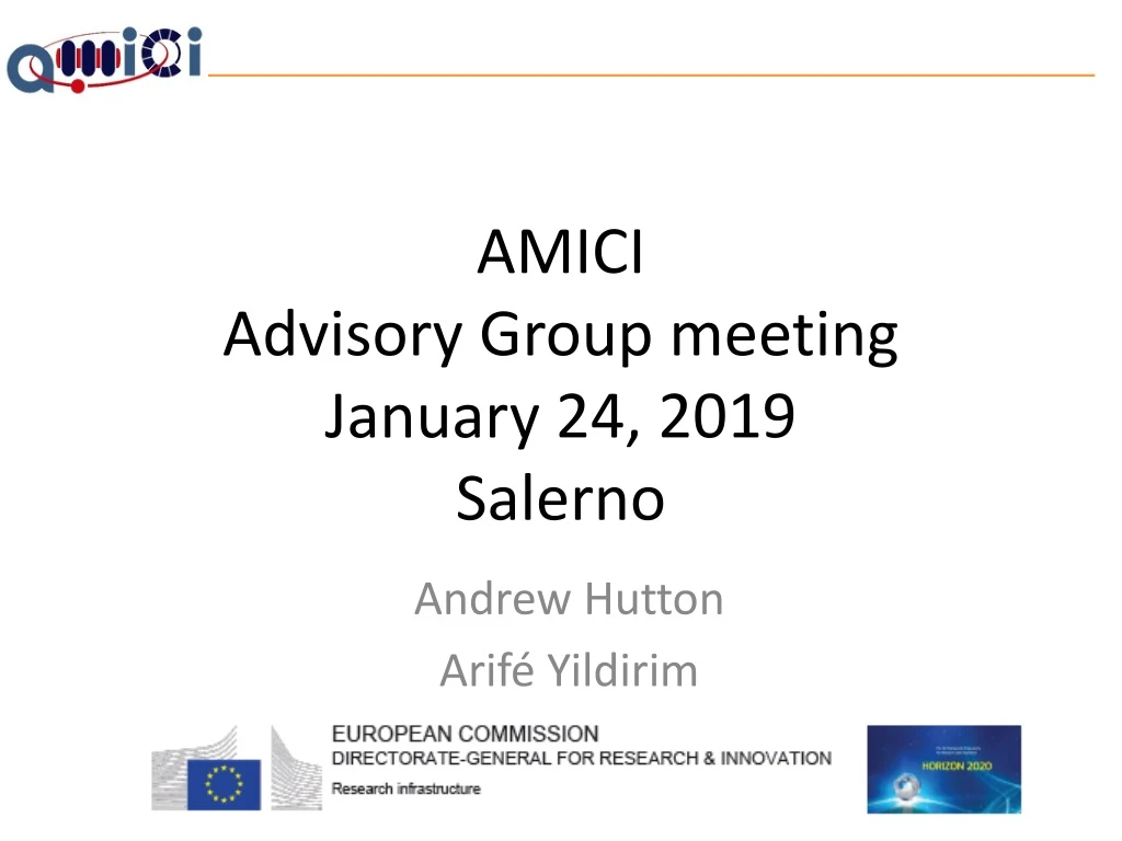 amici advisory group meeting january 24 2019 salerno