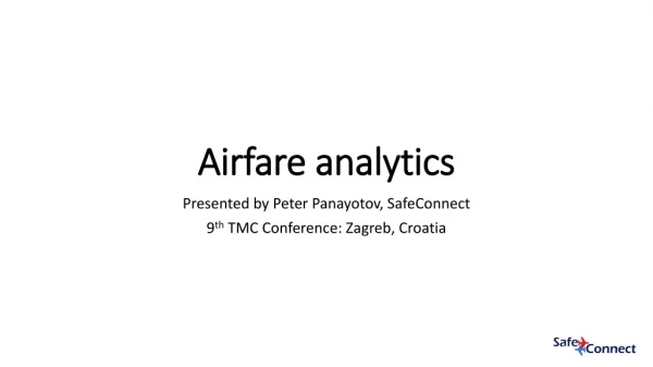 Airfare analytics