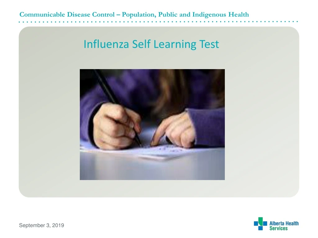 influenza self learning test