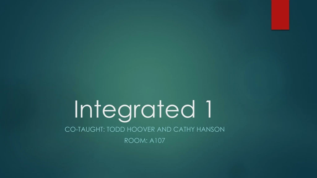 integrated 1