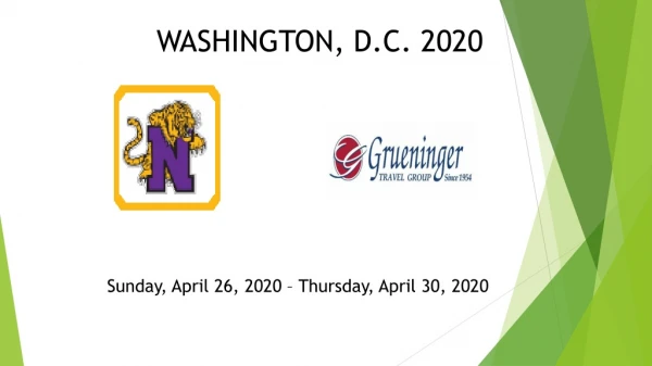 Sunday, April 26, 2020 – Thursday, April 30, 2020