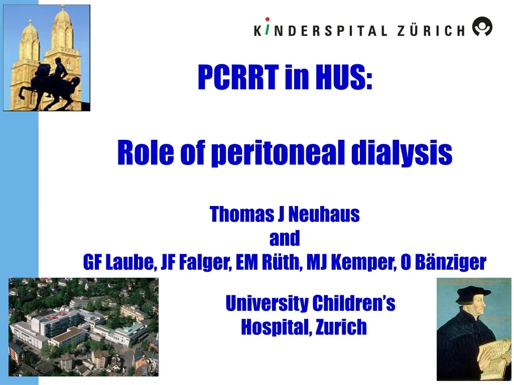 pcrrt in hus role of peritoneal dialysis thomas