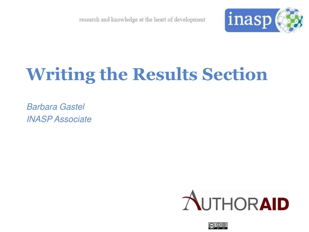 writing the results section