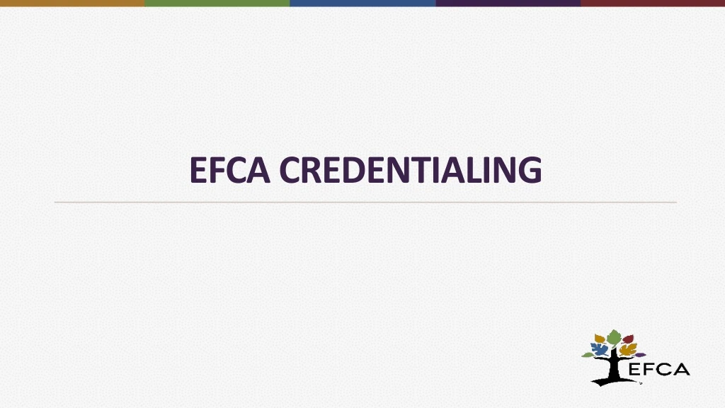 efca credentialing