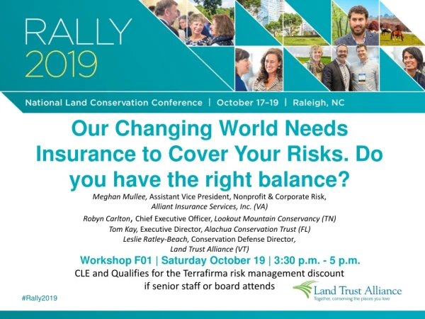 Our Changing World Needs Insurance to Cover Your Risks. Do you have the right balance?