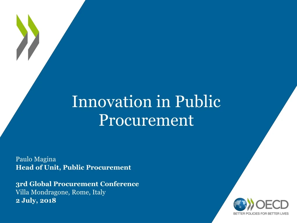 innovation in public procurement