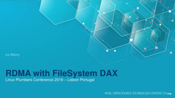 RDMA with FileSystem DAX