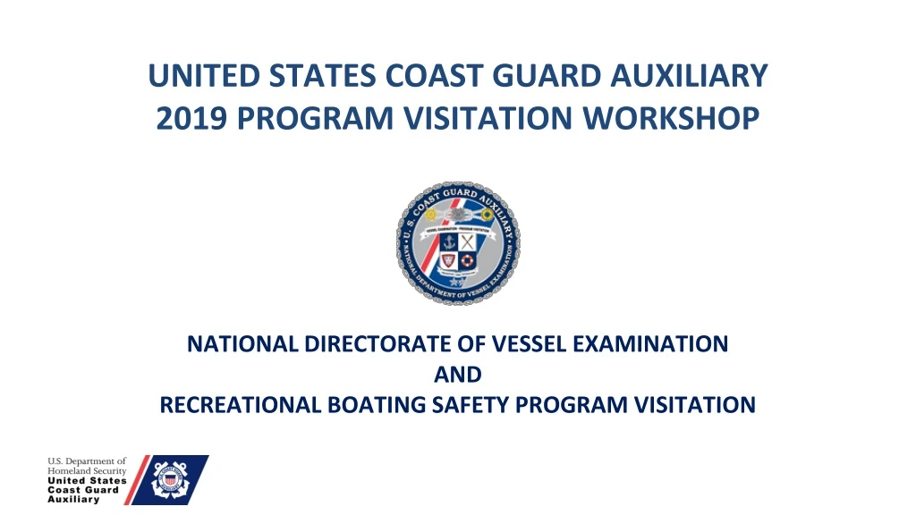 united states coast guard auxiliary 201 9 program visitation workshop