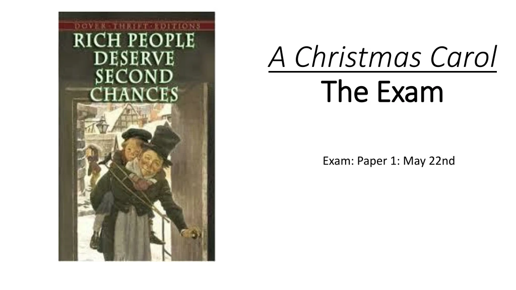 a christmas carol the exam