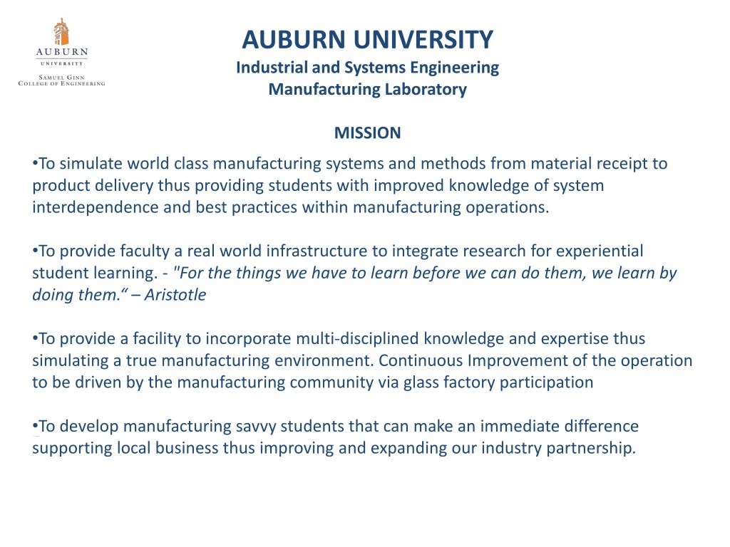 auburn university industrial and systems