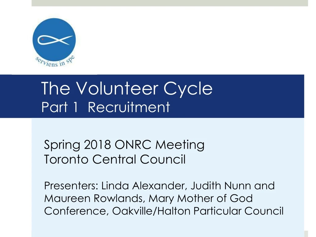 the volunteer cycle part 1 recruitment