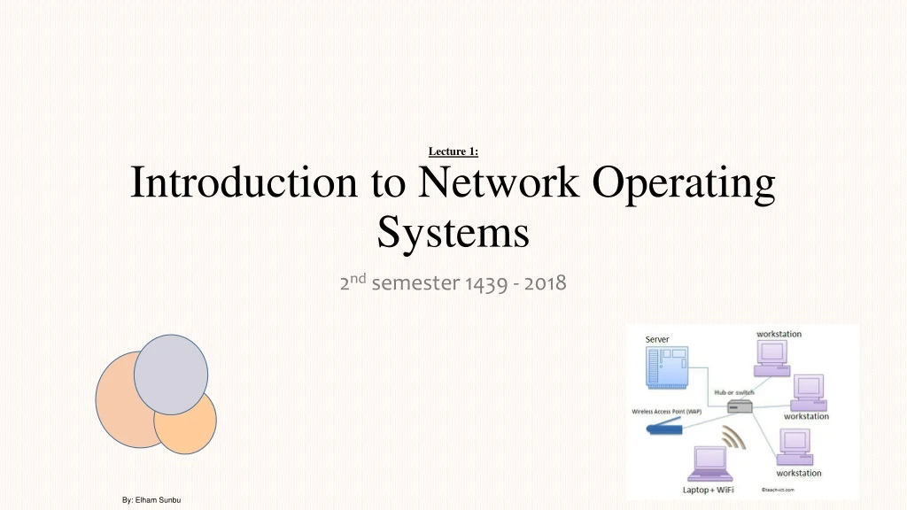 lecture 1 introduction to network operating systems