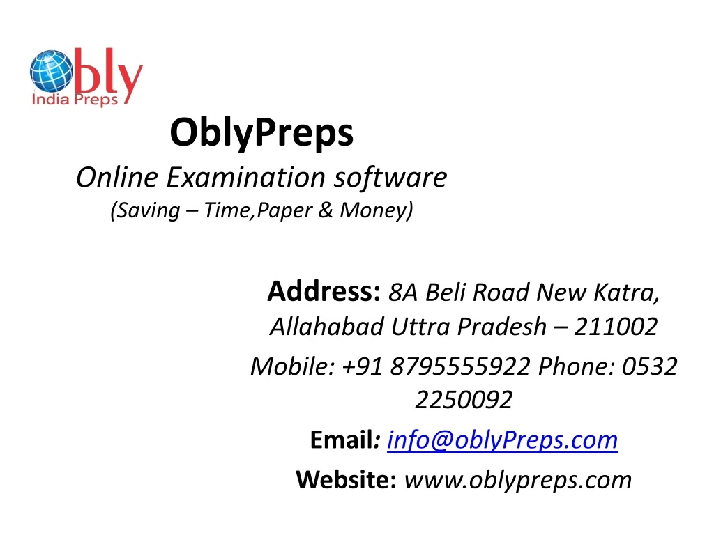 oblypreps online examination software saving time paper money