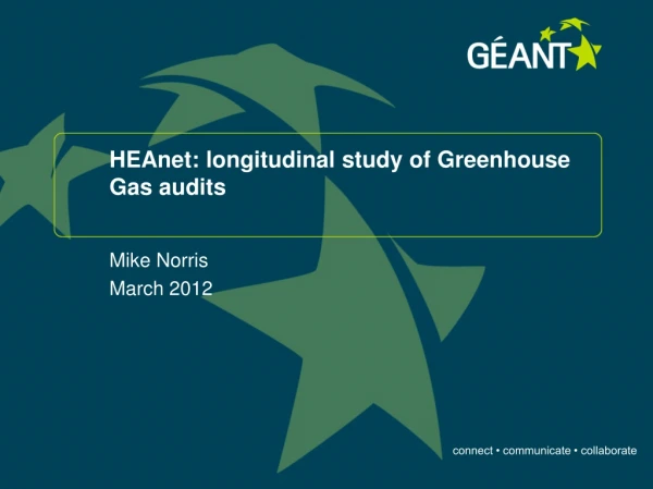 HEAnet: longitudinal study of Greenhouse Gas audits