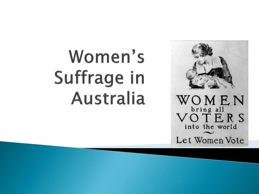 women s suffrage in australia