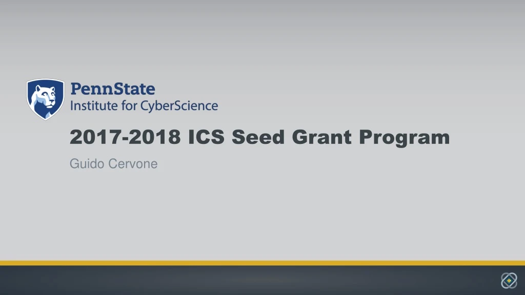 2017 2018 ics seed grant program